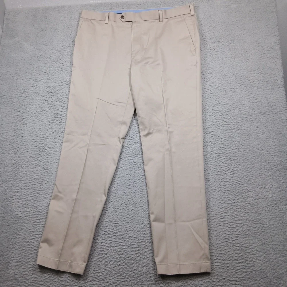 Brooks Brothers Men's W38 L32 Khaki Milano Fit Lightweight‎ Chino Pants